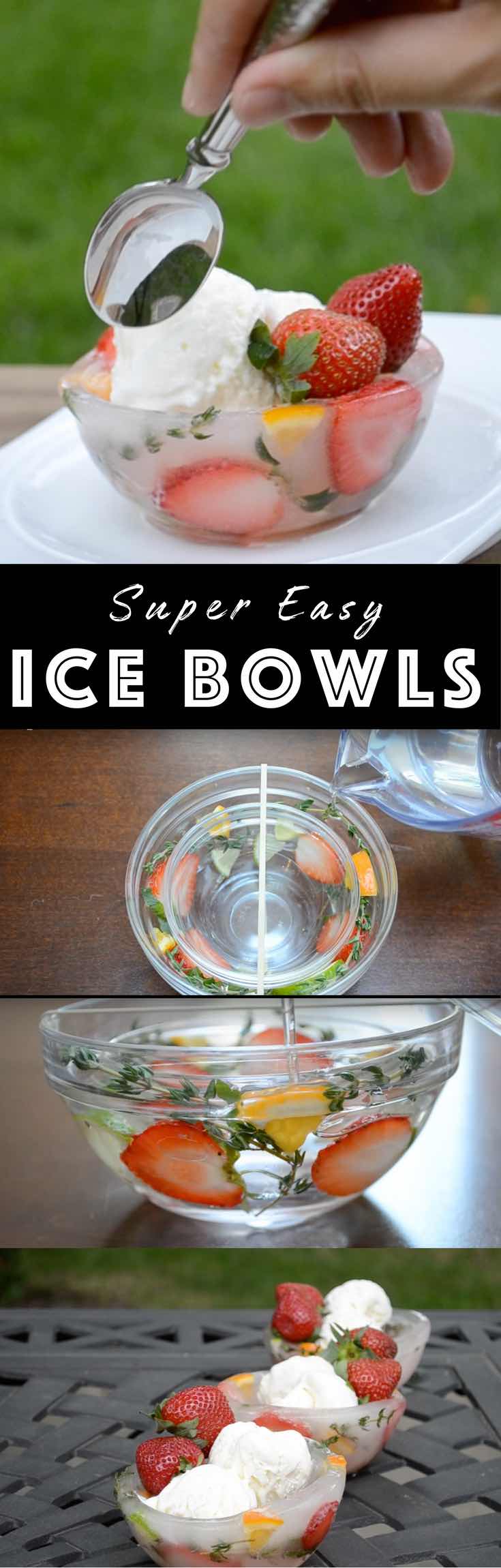 How to Make an Ice Bowl to keep ice cream and desserts chilled while serving. It‘s s