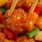 Sweet and Sour Chicken has the most delicious crispy chicken with chunks of onion, bell pepper and pineapple in a homemade sweet and sour sauce.