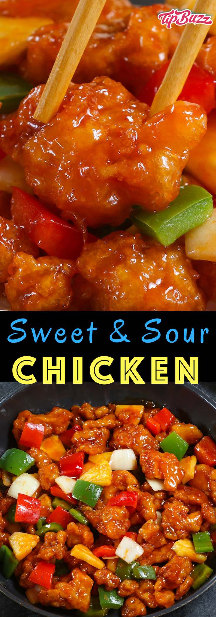 Sweet and Sour Chicken {Crispy and Sticky!} - TipBuzz