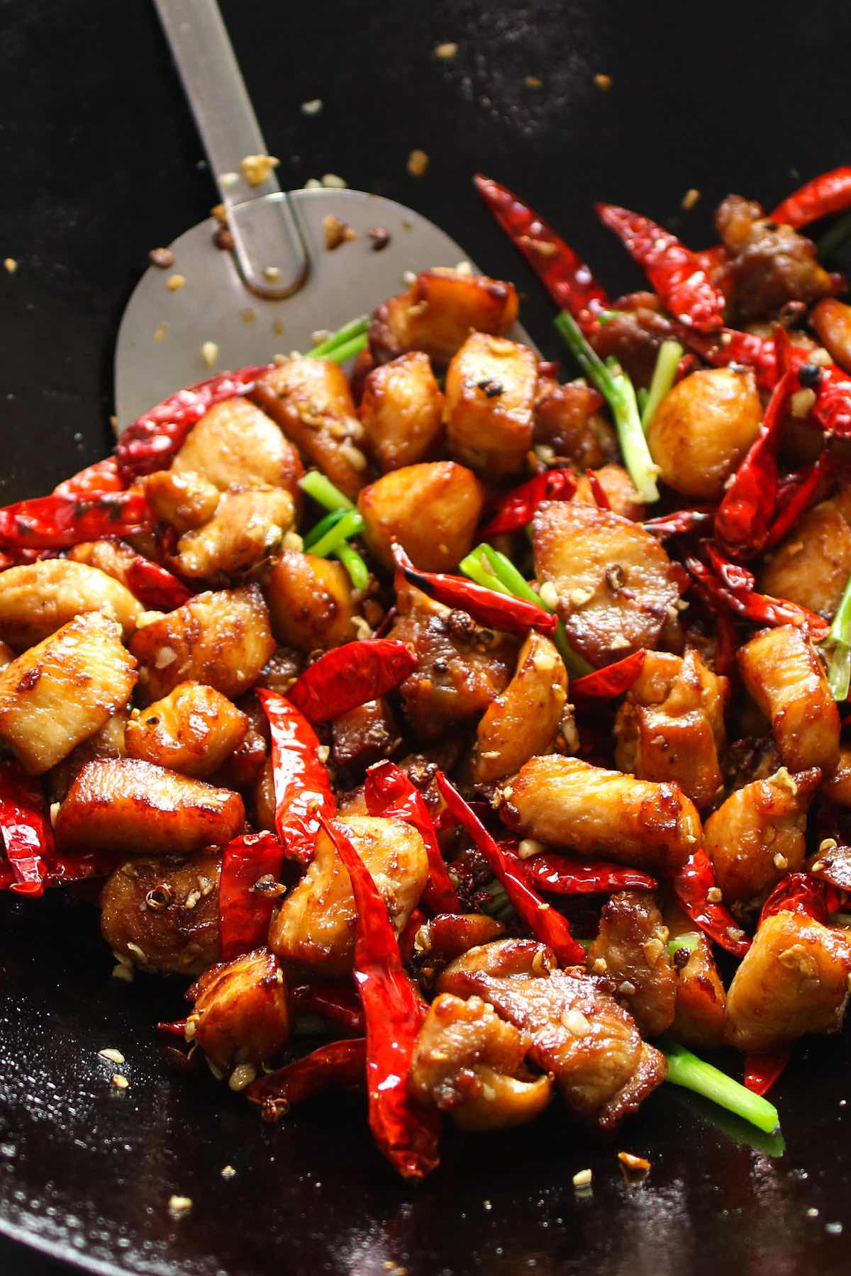 Szechuan Chicken From Chinese Restaurant