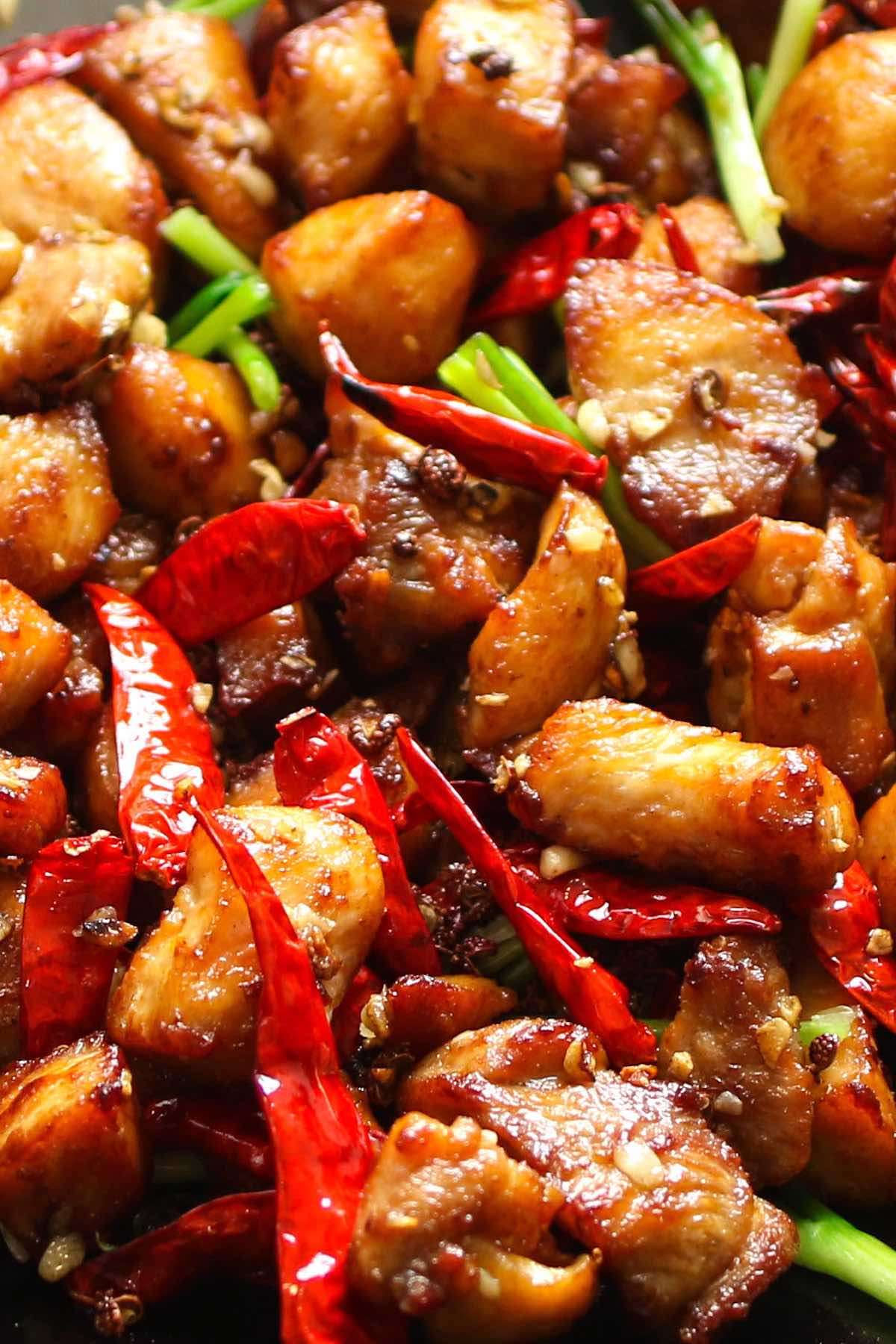 Szechuan Chicken is an easy Chinese dish with the perfect combination of spicy, salty and sweet flavors. This Szechuan style chicken recipe tastes like your favorite Chinese takeout and is ready in less time. The best part, you can control the spiciness to make it mild or EXTRA HOT!