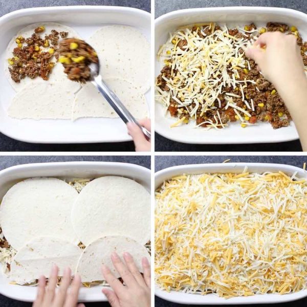 Taco Casserole Preparation