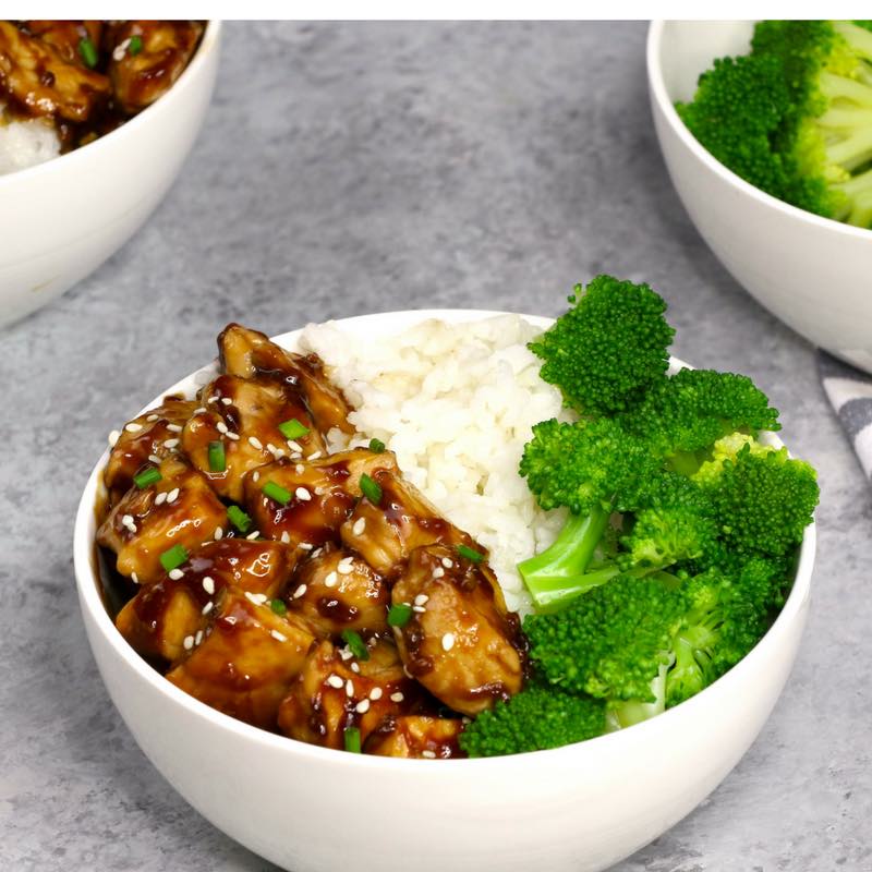 Easy Teriyaki Chicken Rice Bowls Recipe | TipBuzz