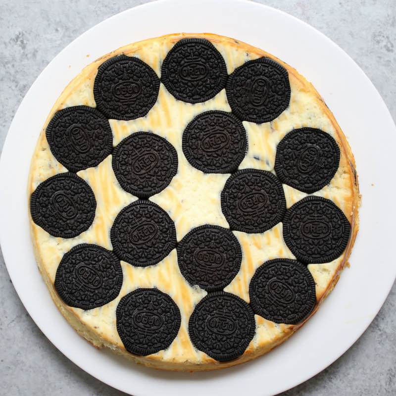 Upside Down Oreo Cheesecake