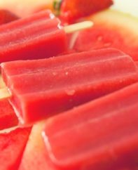 Strawberry Watermelon Popsicles