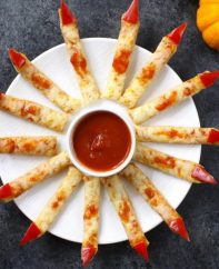 This Halloween Witches Fingers recipe is easy to make and a spooky idea for a party