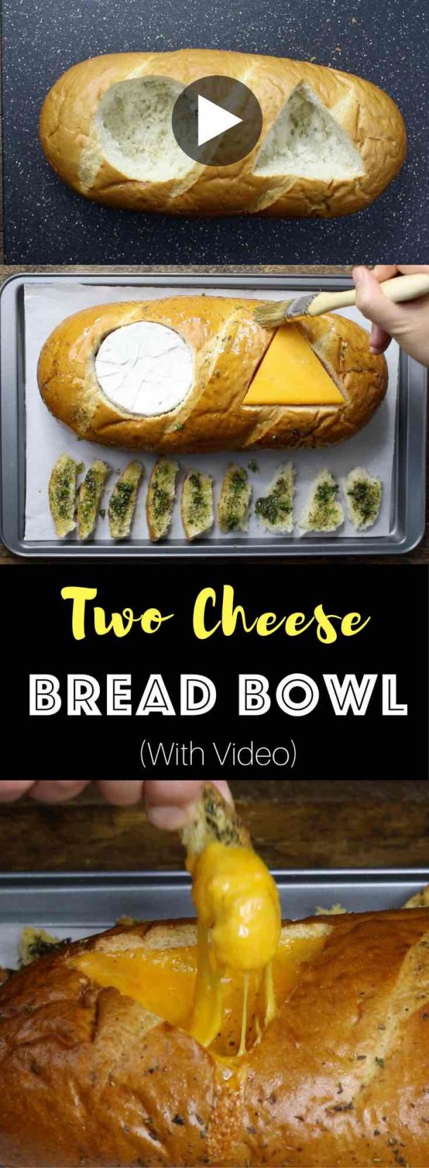 Two Cheese Bread Bowl Dip TipBuzz